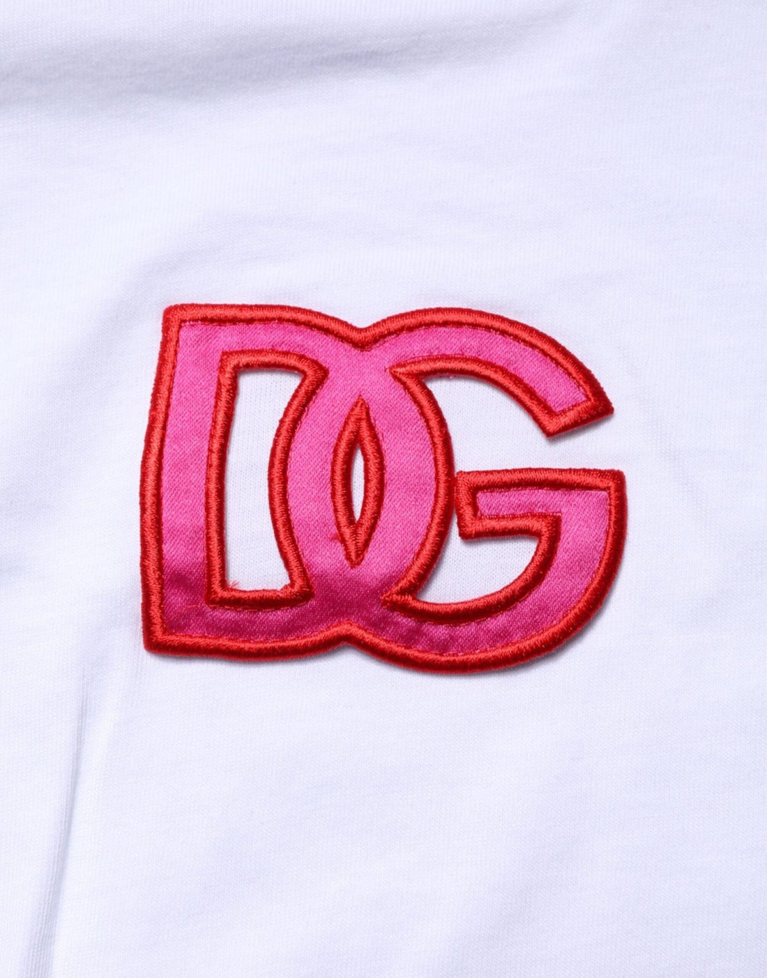 Dolce & Gabbana White DG Logo Crew Neck Short Sleeves T-shirt - RIMODA