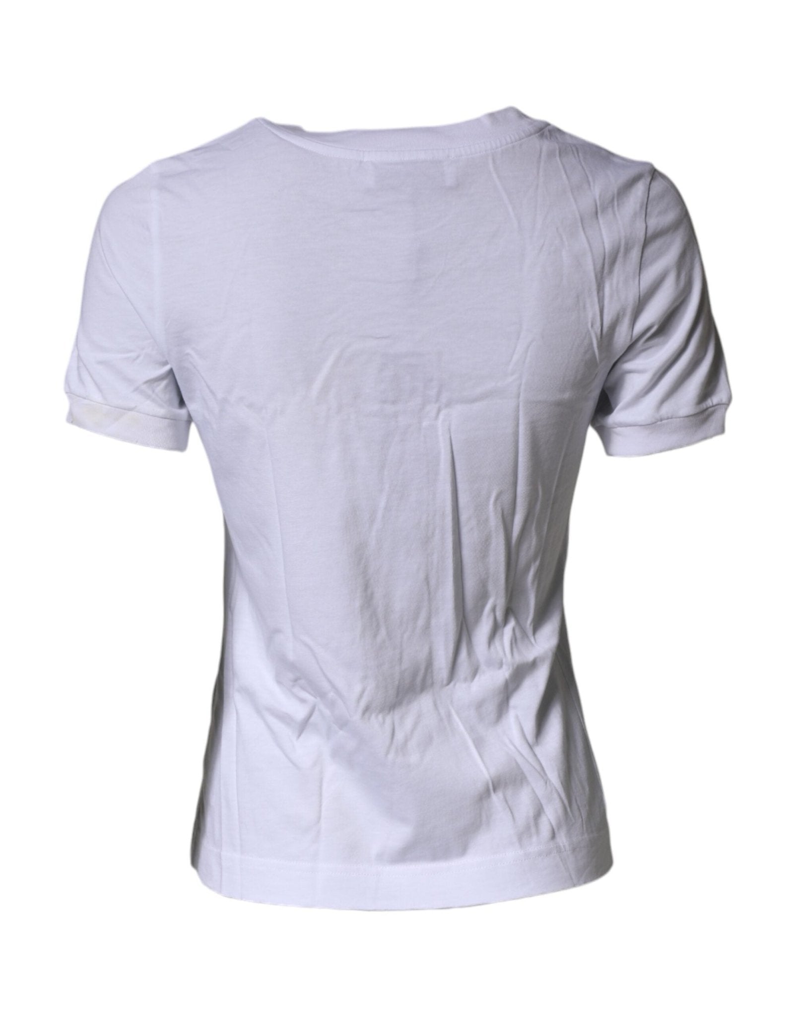 Dolce & Gabbana White DG Logo Crew Neck Short Sleeves T-shirt - RIMODA