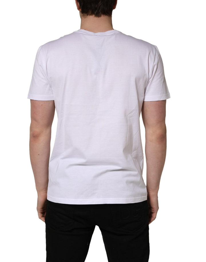 Dolce & Gabbana White DG Logo Print Short Sleeves Men T-shirt - RIMODA