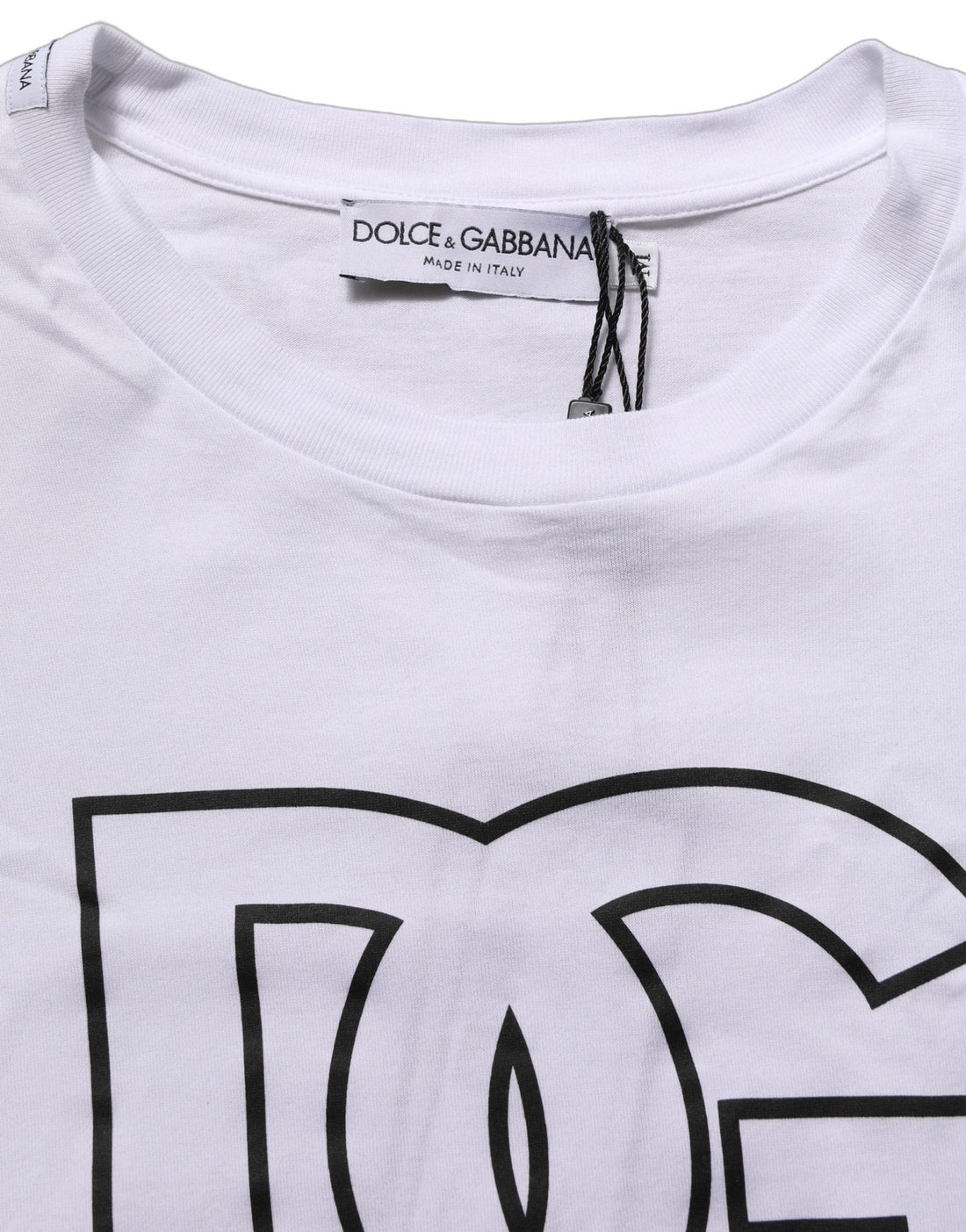 Dolce & Gabbana White DG Logo Print Short Sleeves Men T-shirt - RIMODA
