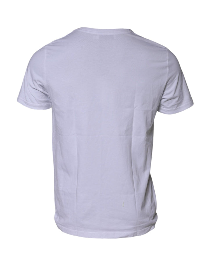 Dolce & Gabbana White DG Logo Print Short Sleeves T-shirt - RIMODA