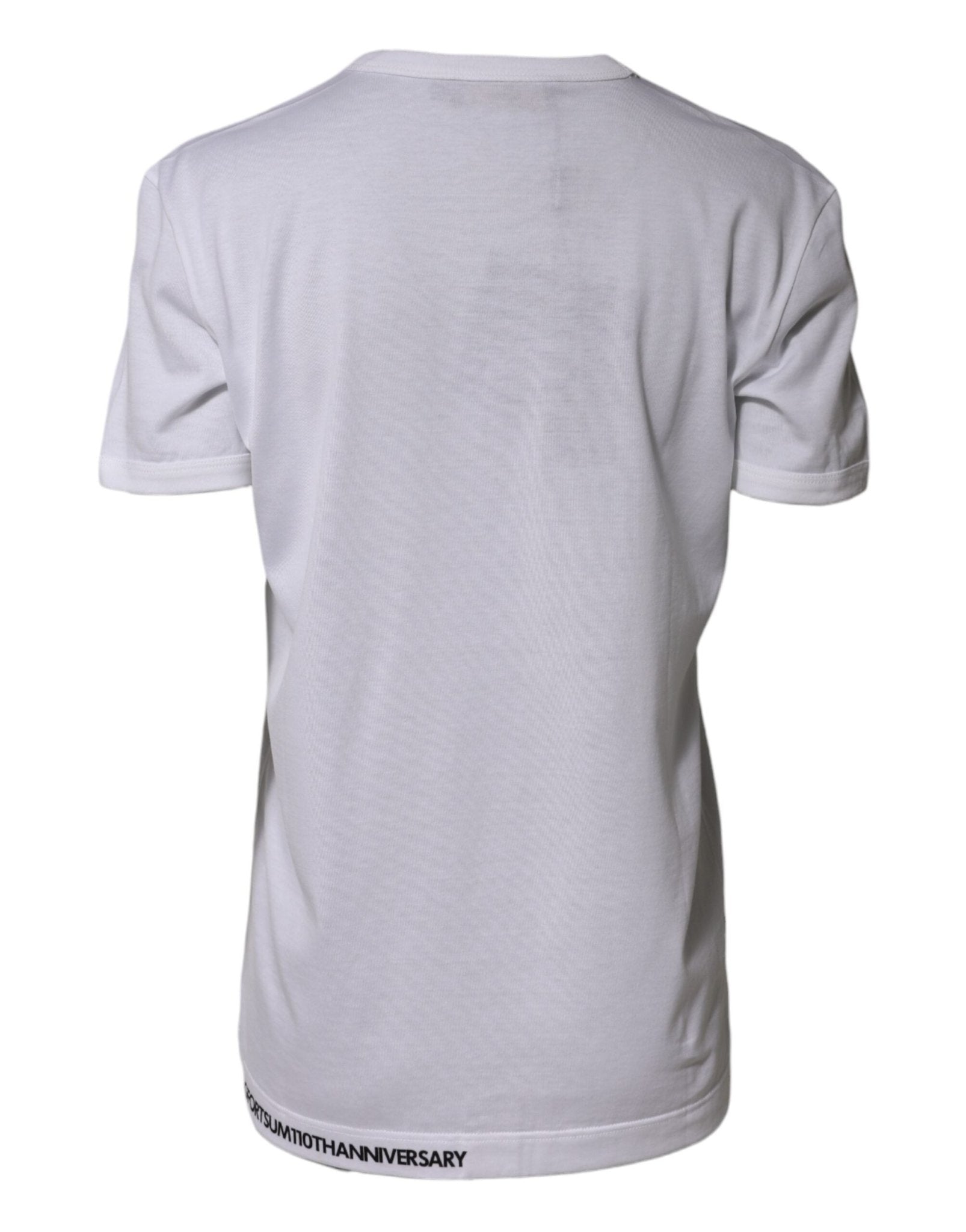 Dolce & Gabbana White DG Loves Moscow Cotton Crew Neck T-shirt - RIMODA