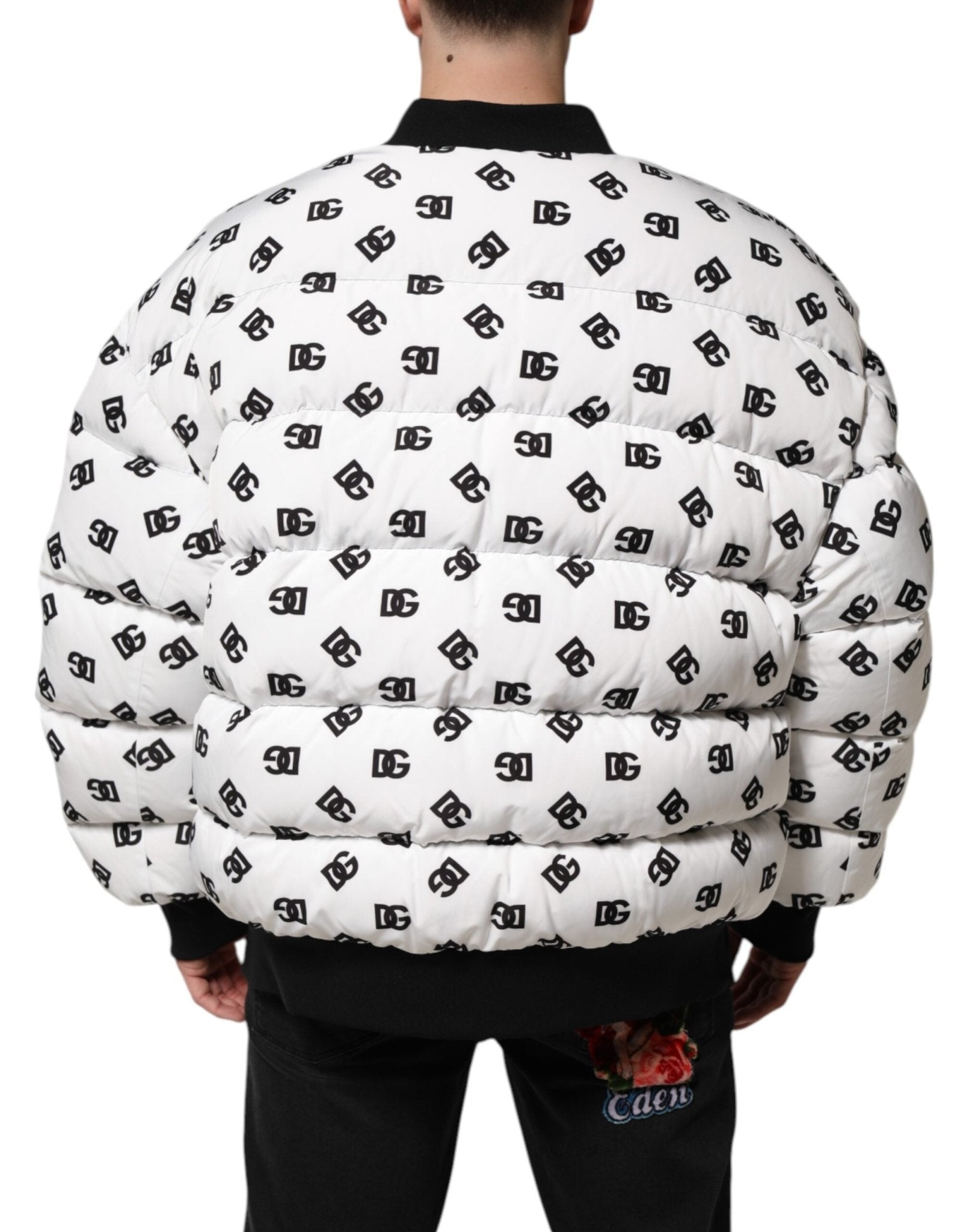 Dolce & Gabbana White DG Monogram Full Zip Quilted Jacket - RIMODA