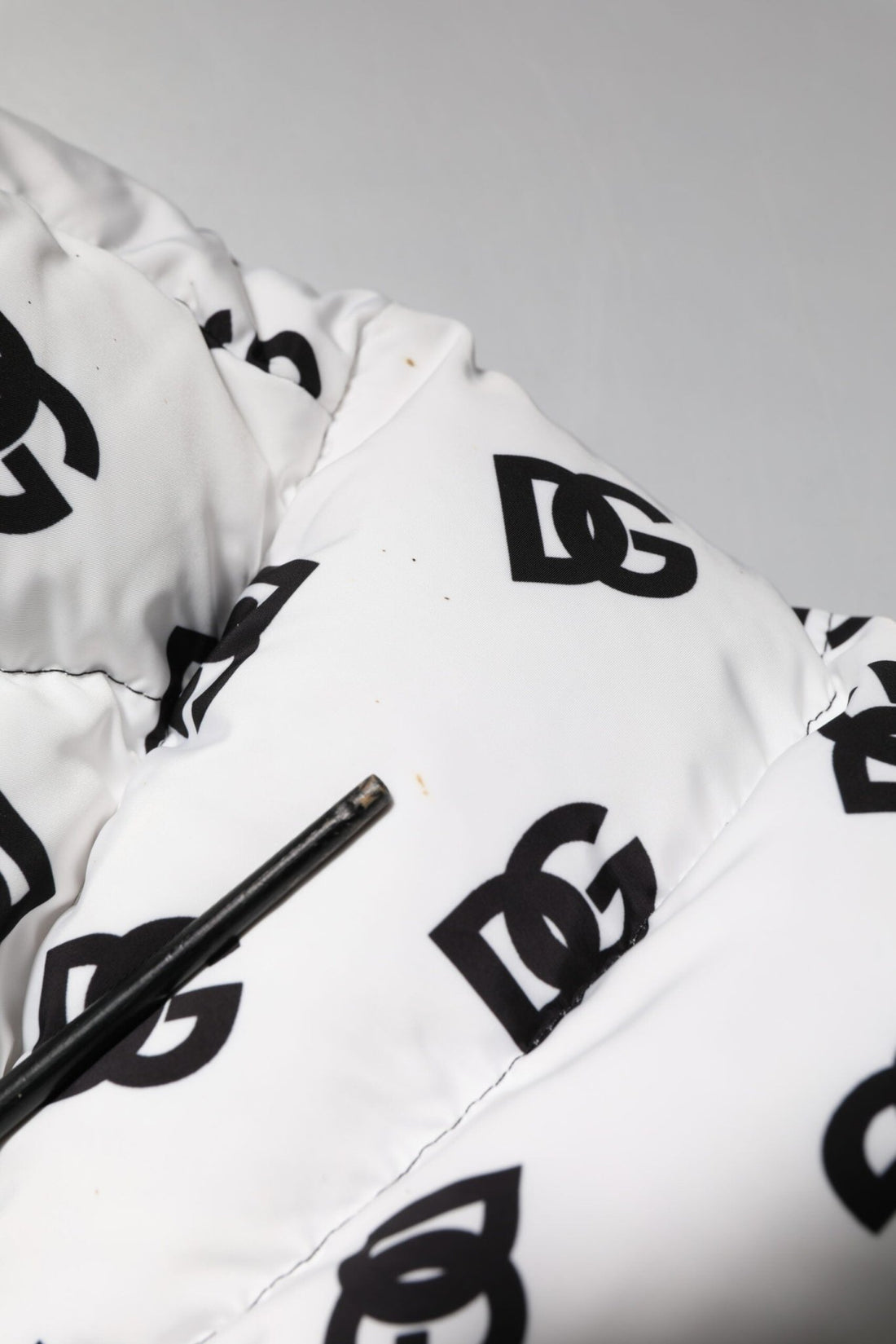 Dolce & Gabbana White DG Monogram Full Zip Quilted Jacket - RIMODA