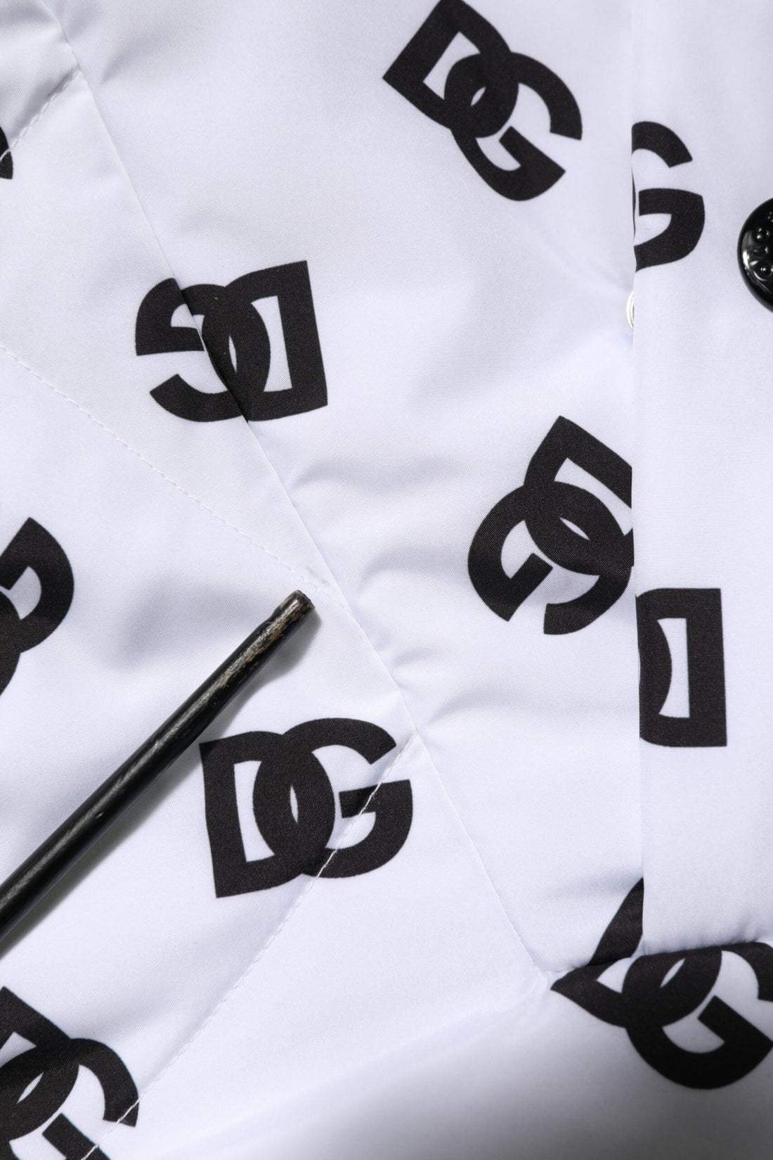 Dolce & Gabbana White DG Monogram Hooded Quilted Jacket - RIMODA