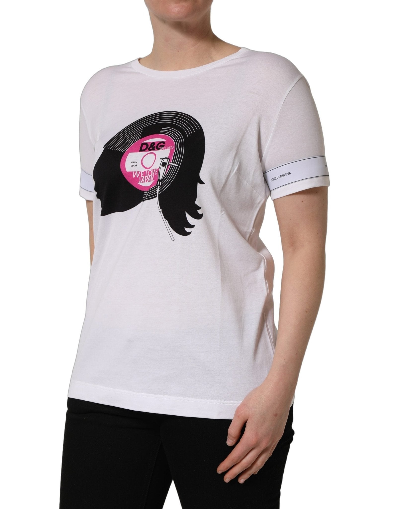 Dolce & Gabbana White D&G WE LOVE JAPAN Print Cotton T-shirt - RIMODA