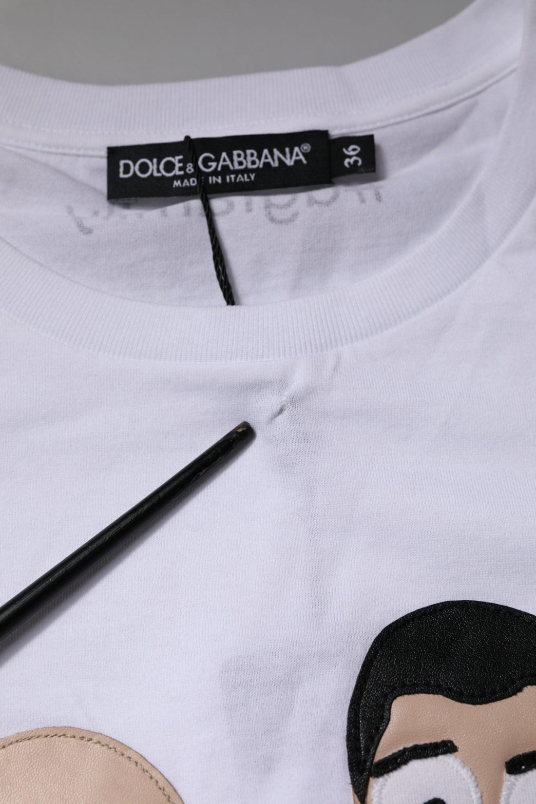 Dolce & Gabbana White DGFAMILY Embroidery Cotton T-shirt - RIMODA