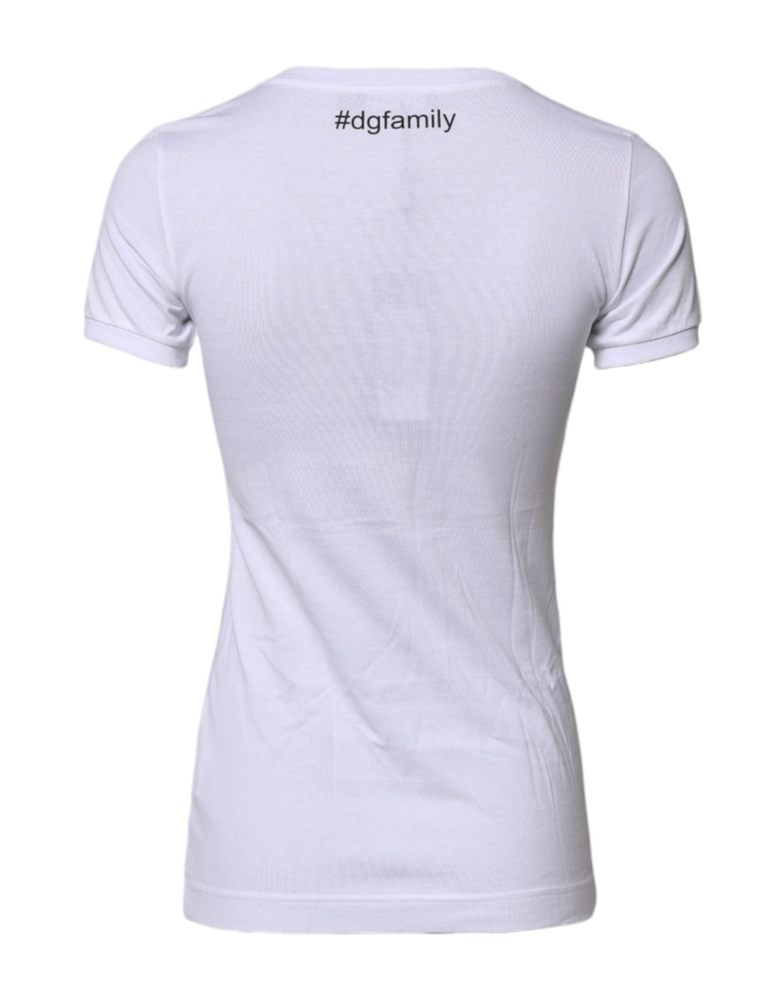 Dolce & Gabbana White DGFAMILY Embroidery Cotton T-shirt - RIMODA