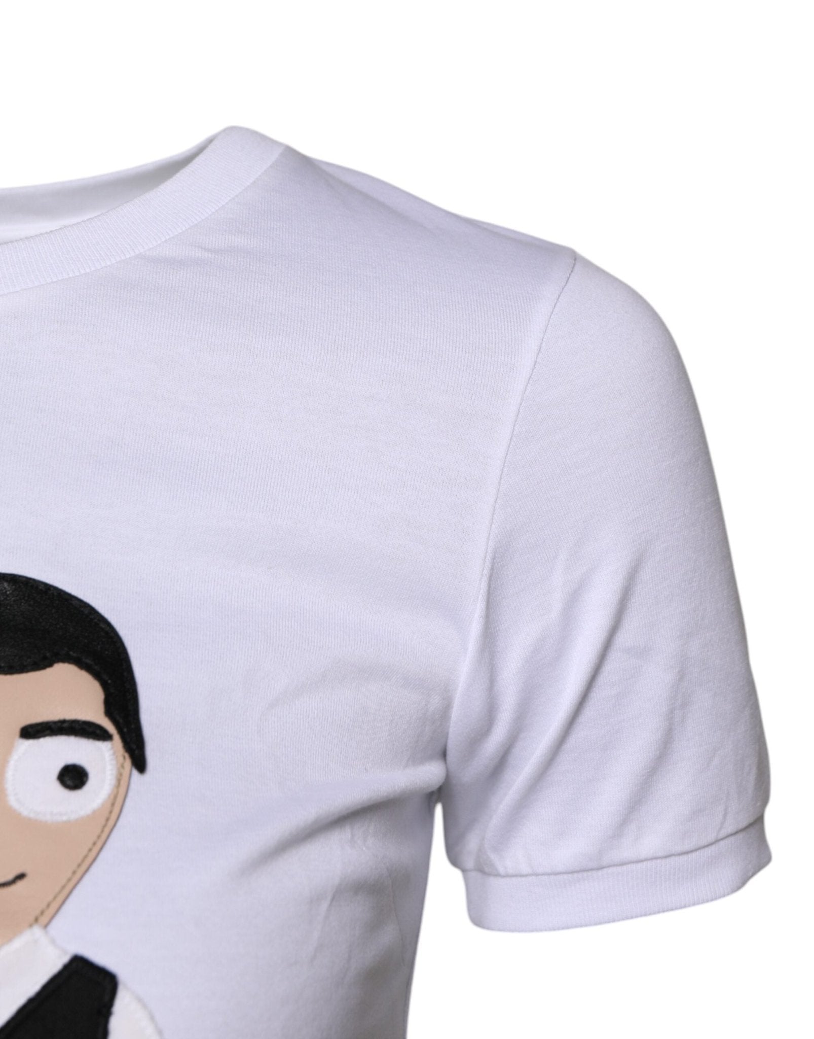 Dolce & Gabbana White DGFAMILY Embroidery Cotton T-shirt - RIMODA