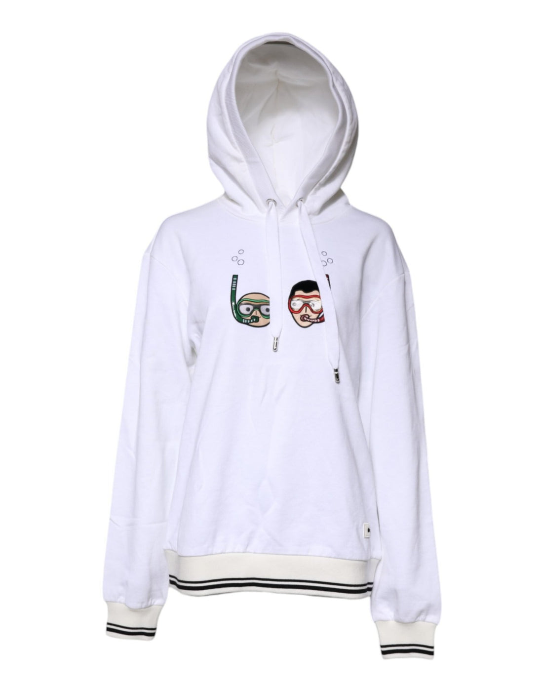 Dolce & Gabbana White DGFamily Hooded Sweatshirt Sweater - RIMODA