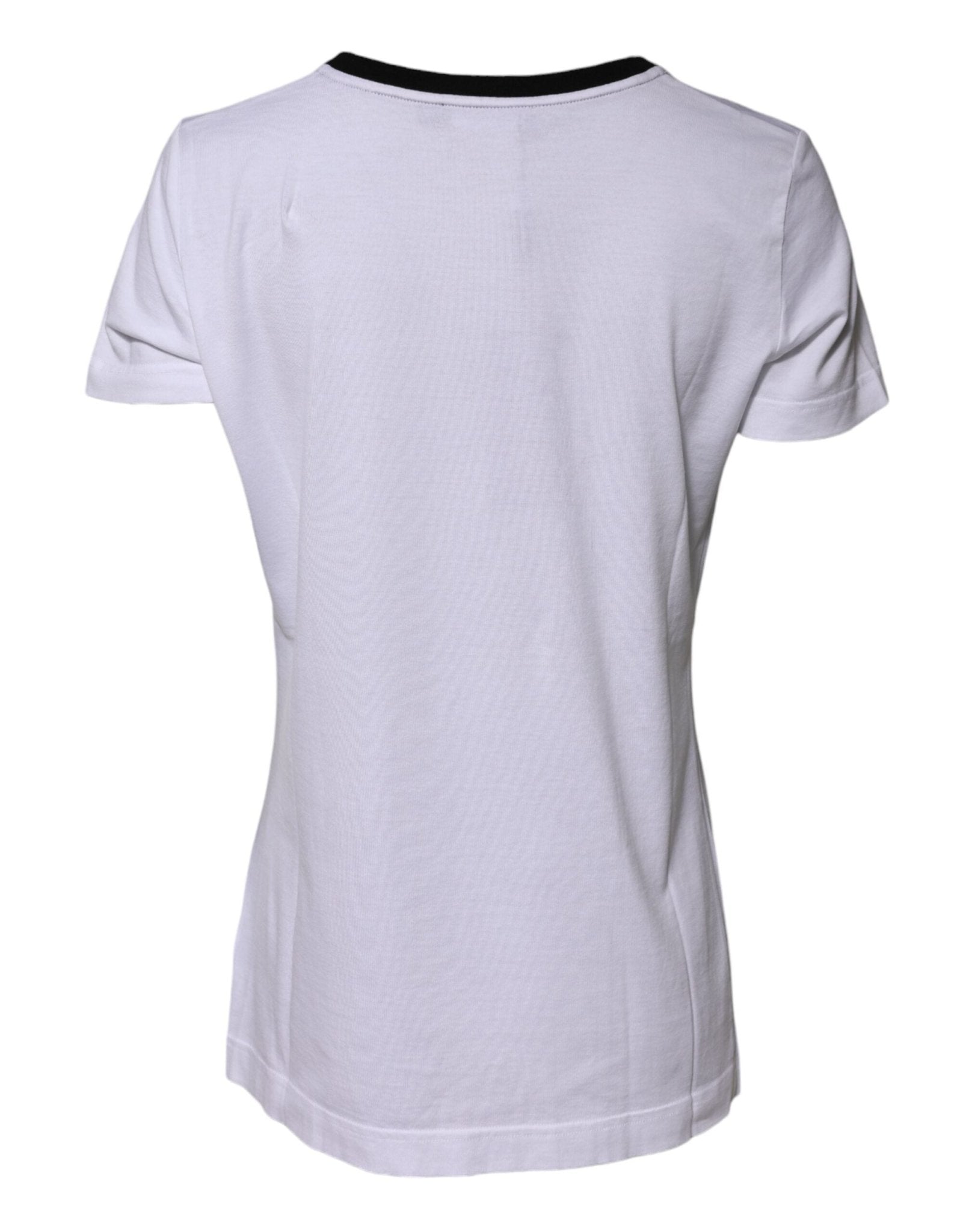 Dolce & Gabbana White Eleganza Cotton Crew Neck Tee T-shirt - RIMODA