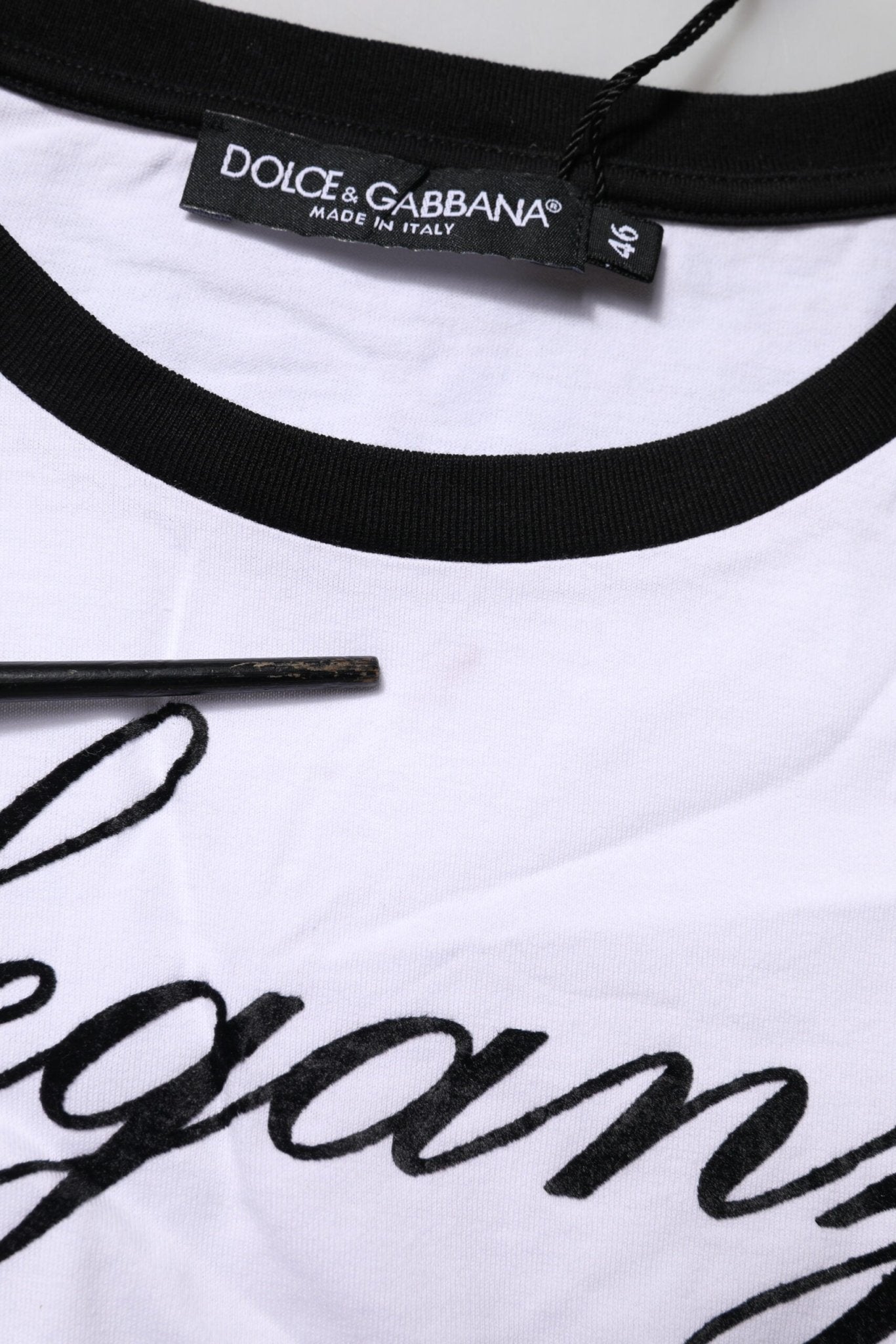 Dolce & Gabbana White Eleganza Cotton Crew Neck Tee T-shirt - RIMODA