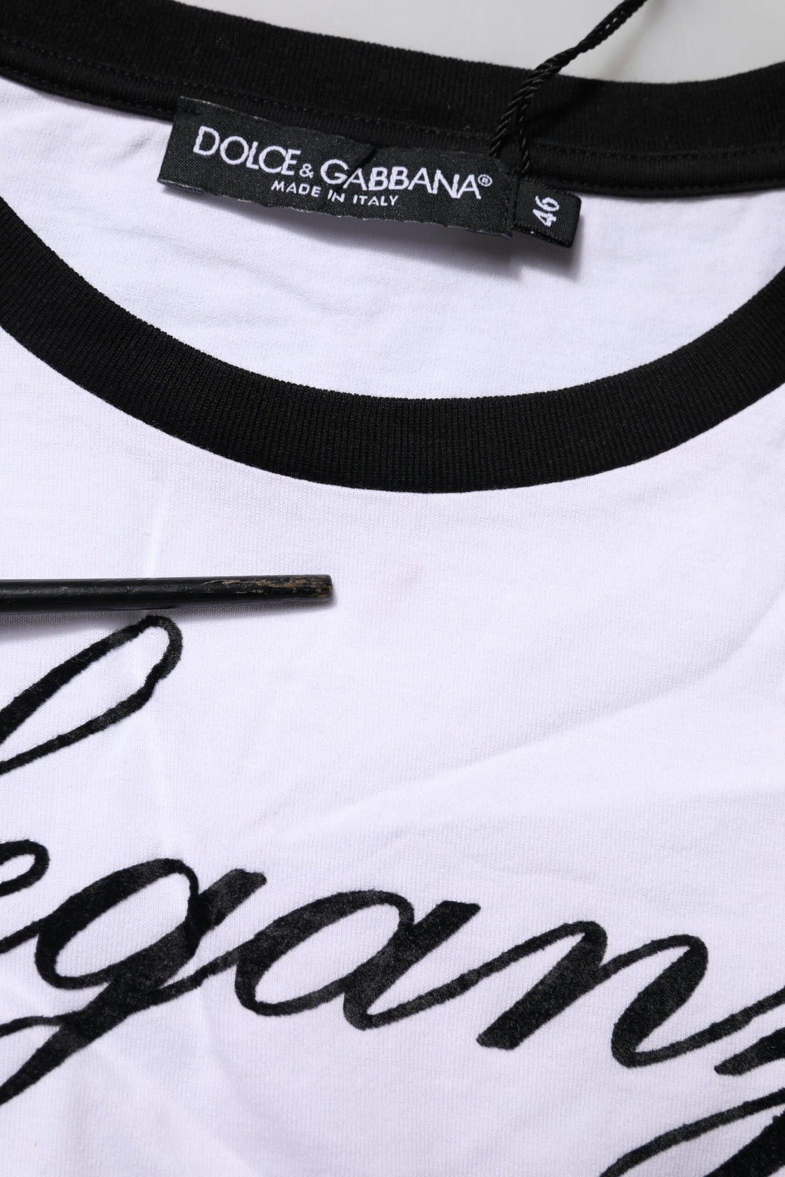 Dolce & Gabbana White Eleganza Cotton Crew Neck Tee T-shirt - RIMODA