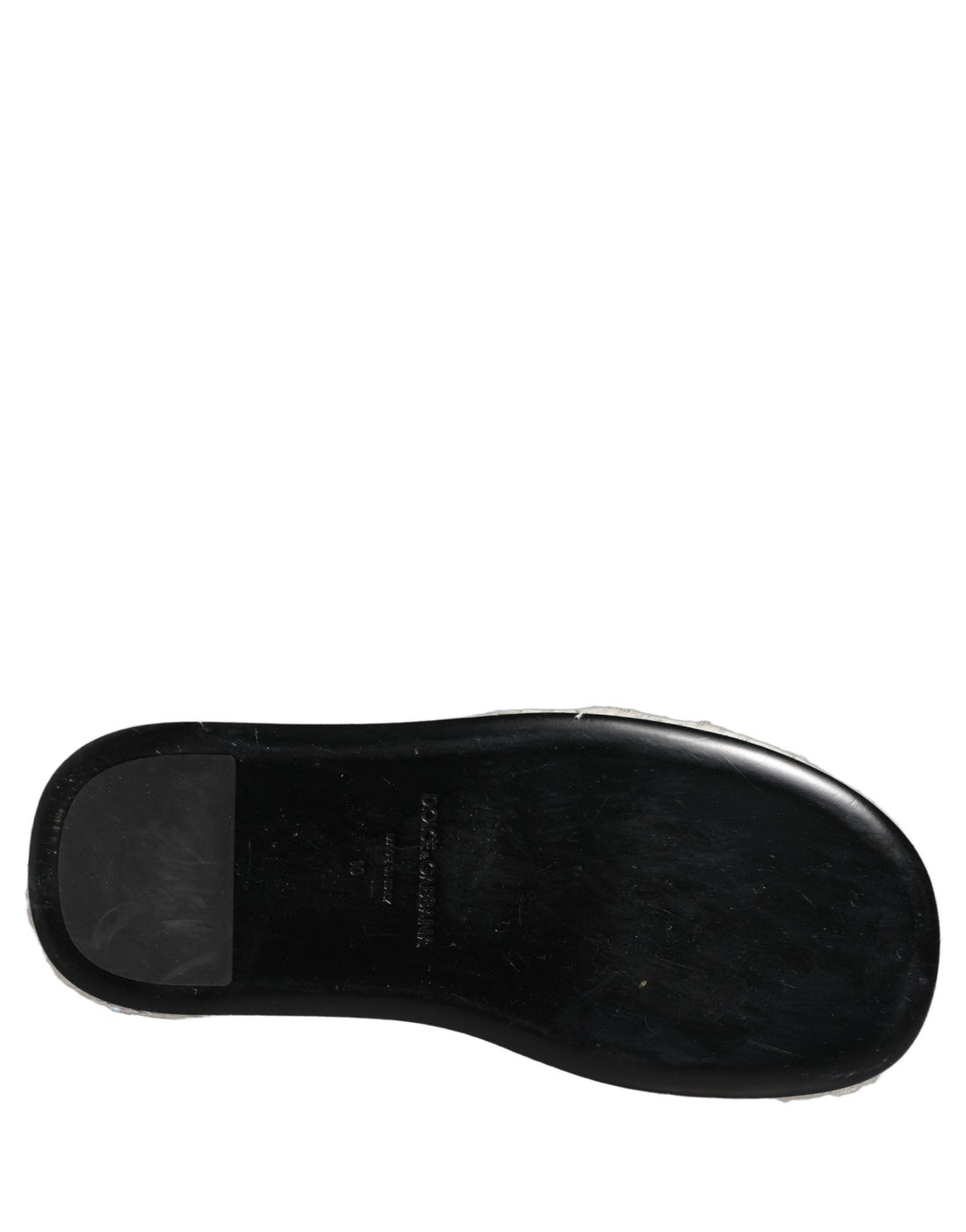 Dolce & Gabbana White Faux Fur Flats Men Slides Sandals Shoes - RIMODA
