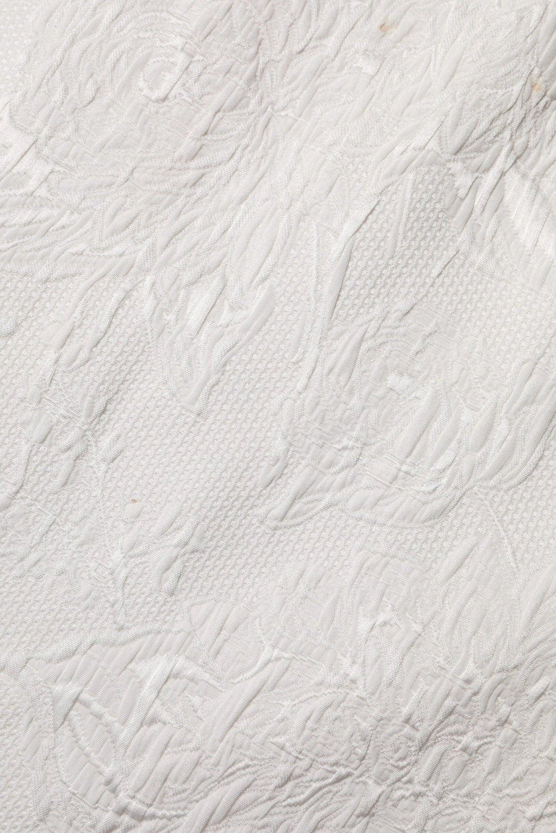 Dolce & Gabbana White Floral Brocade A-line High Waist Skirt - RIMODA