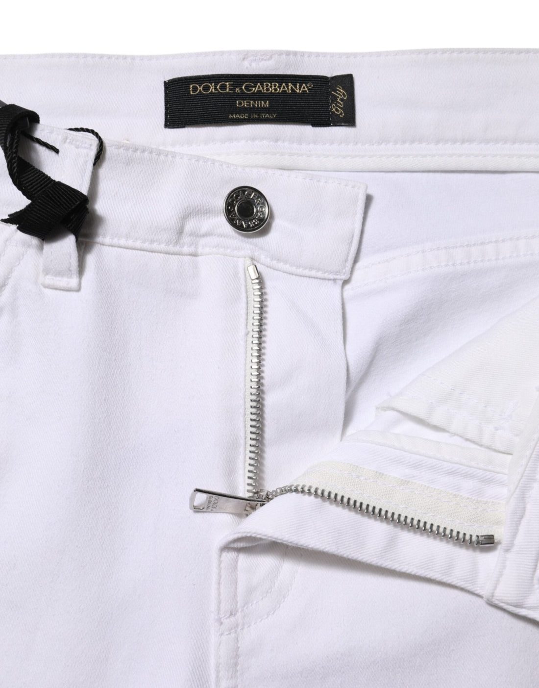 Dolce & Gabbana White Floral Sequined Embroid GIRLY Denim Jeans - RIMODA