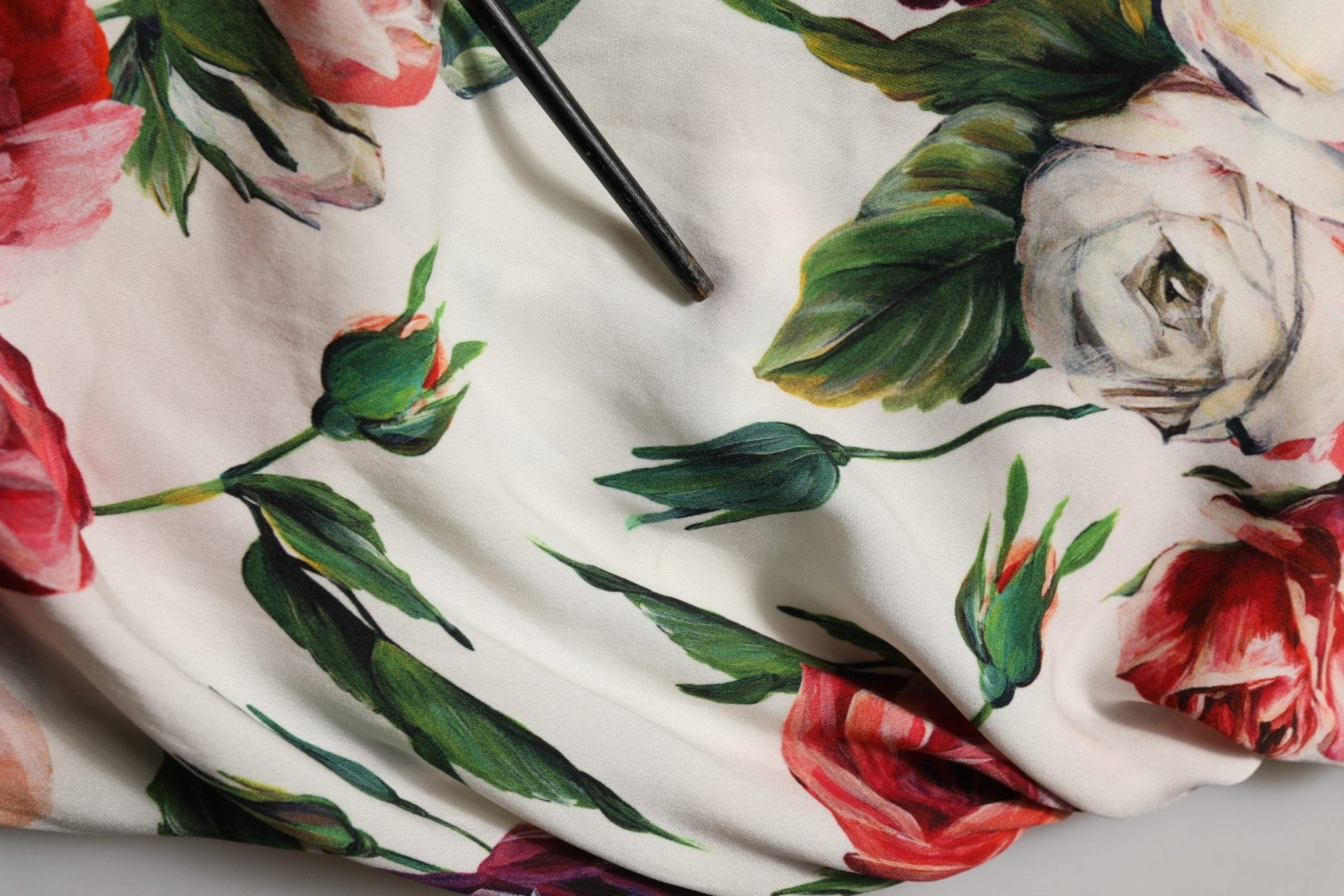 Dolce & Gabbana White Floral Sheath Sleeveless Mini Dress - RIMODA