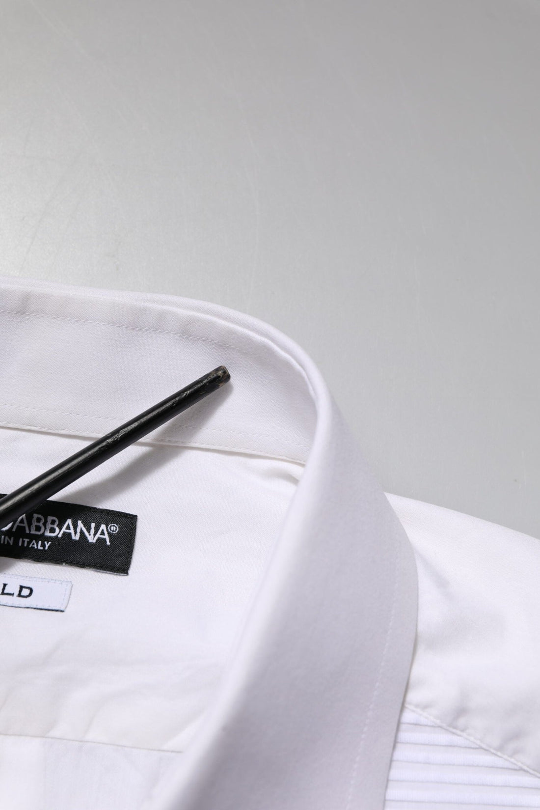 Dolce & Gabbana White GOLD Cotton Long Sleeves Formal Shirt - RIMODA