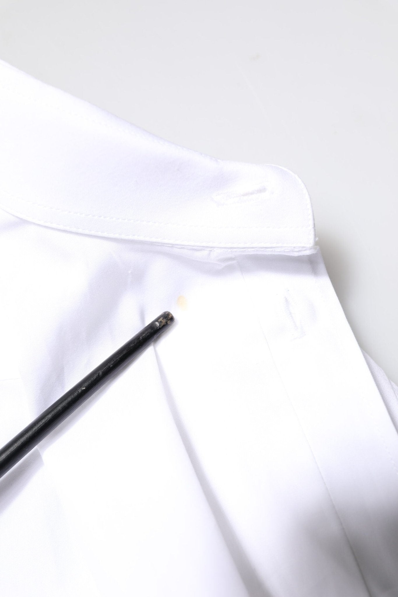 Dolce & Gabbana White GOLD Cotton Long Sleeves Men Dress Shirt - RIMODA