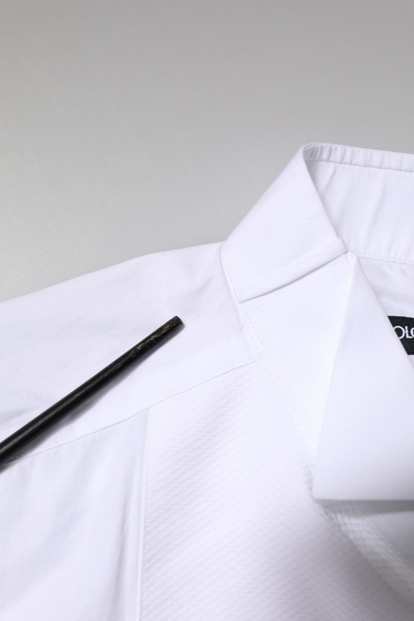Dolce & Gabbana White GOLD CottonPoplin Bib Formal Dress Shirt - RIMODA