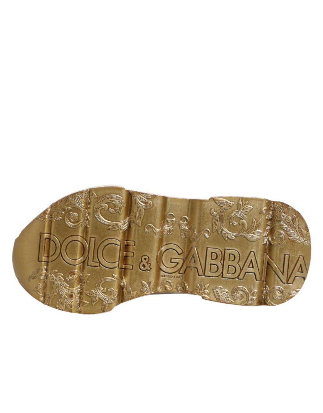 Dolce & Gabbana White Gold Daymaster Low Top Sneakers Shoes - RIMODA