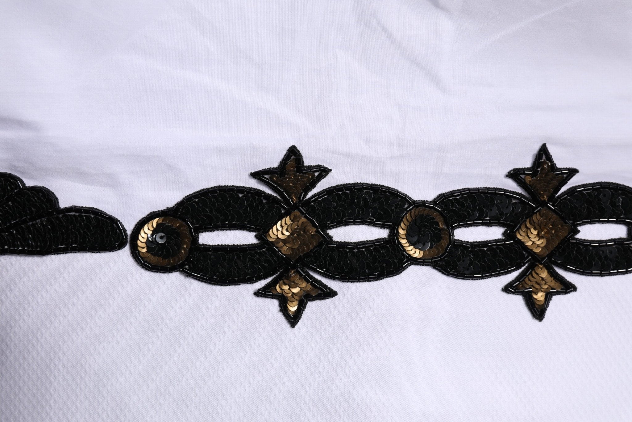 Dolce & Gabbana White GOLD Embellished Formal Men Dress Shirt - RIMODA