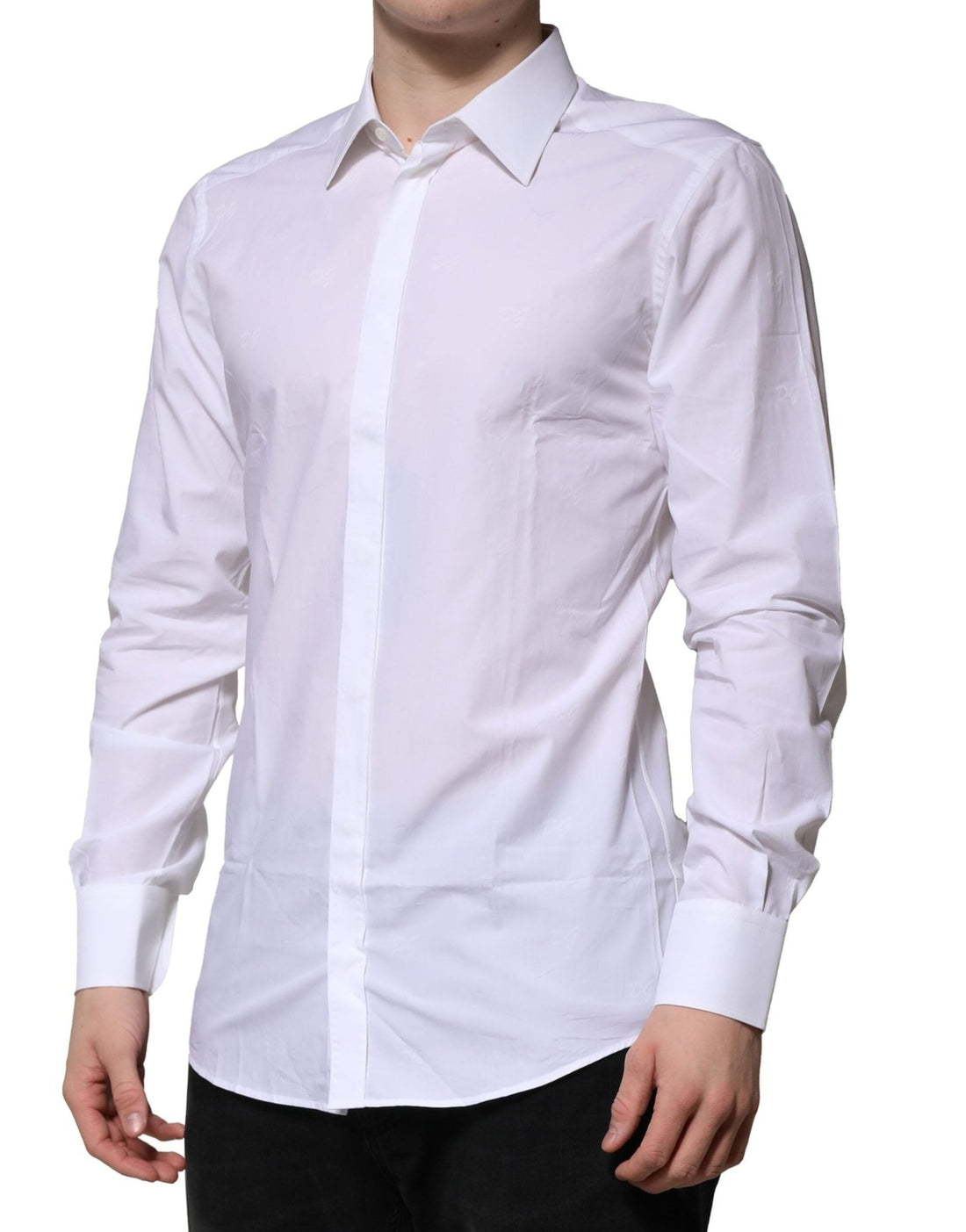 Dolce & Gabbana White GOLD Long Sleeves Dress Formal Shirt - RIMODA