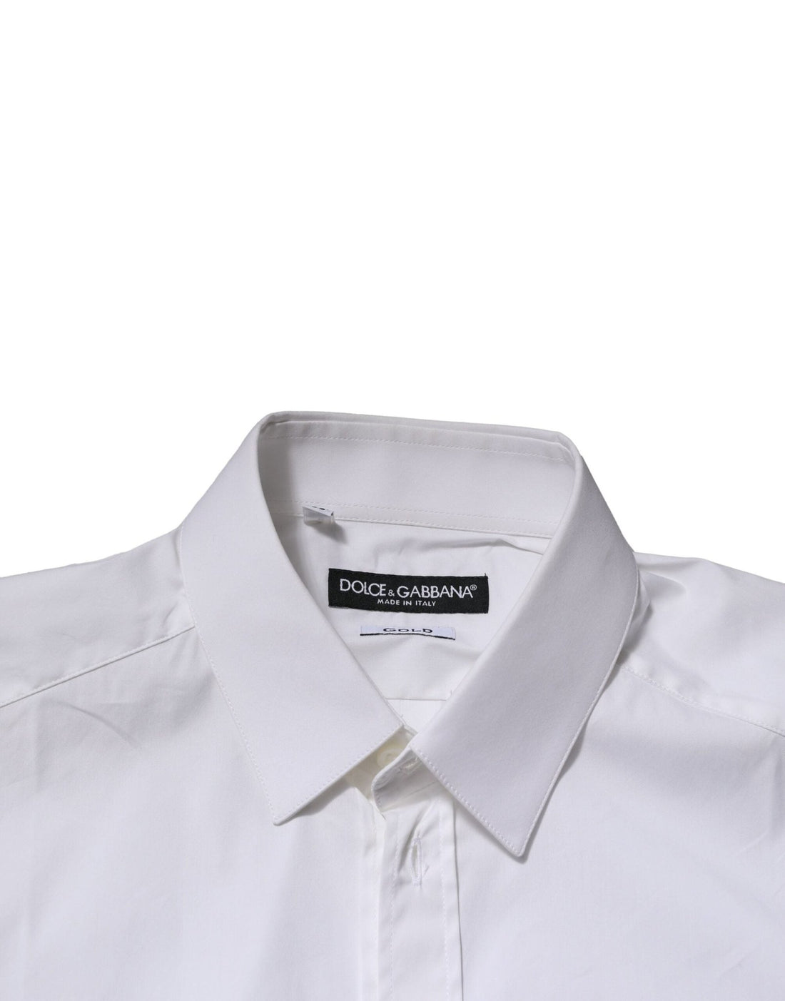 Dolce & Gabbana White GOLD Long Sleeves Dress Formal Shirt - RIMODA