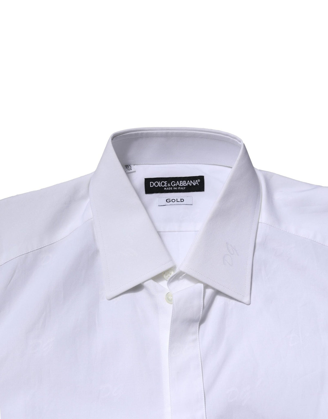 Dolce & Gabbana White GOLD Long Sleeves Dress Formal Shirt - RIMODA