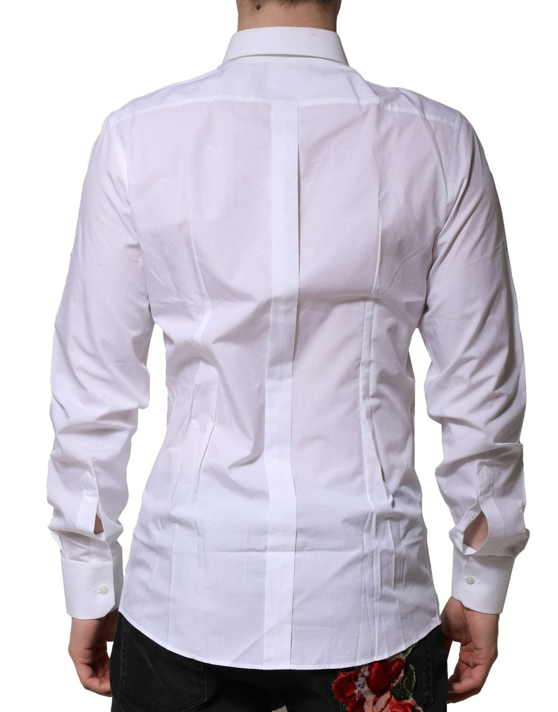 Dolce & Gabbana White GOLD Long Sleeves Dress Formal Shirt - RIMODA
