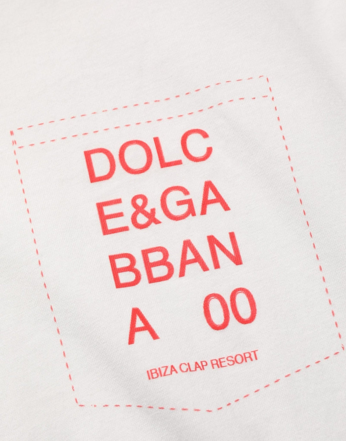 Dolce & Gabbana White Graphic Print Cotton Crew Neck T-shirt - RIMODA