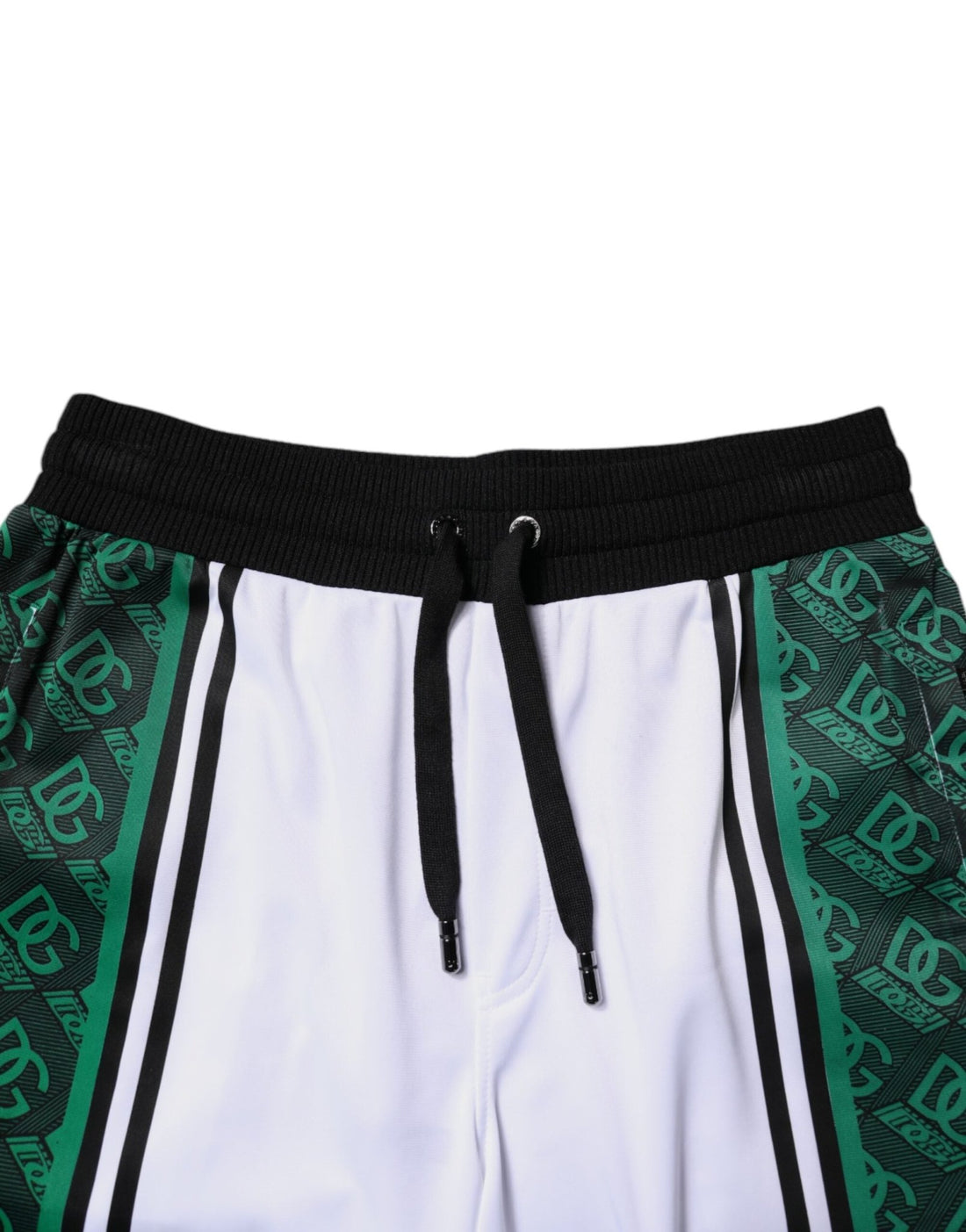 Dolce & Gabbana White Green Men Jersey Sweatshorts Shorts - RIMODA