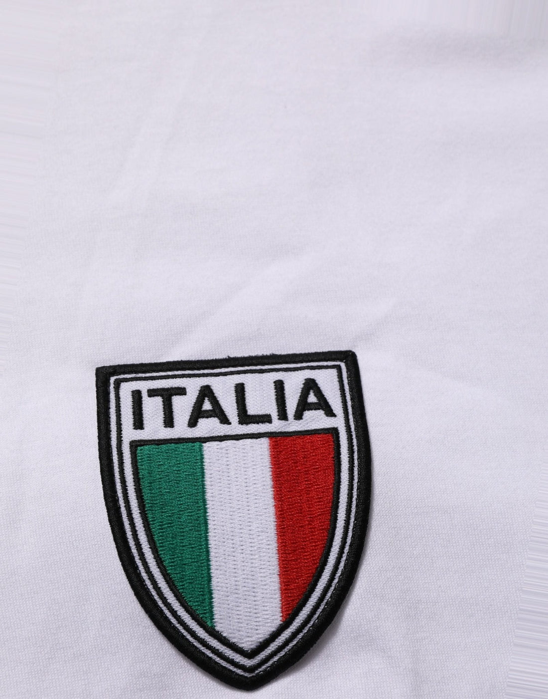 Dolce & Gabbana White Italia Flag Patch Round Neck T-shirt - RIMODA
