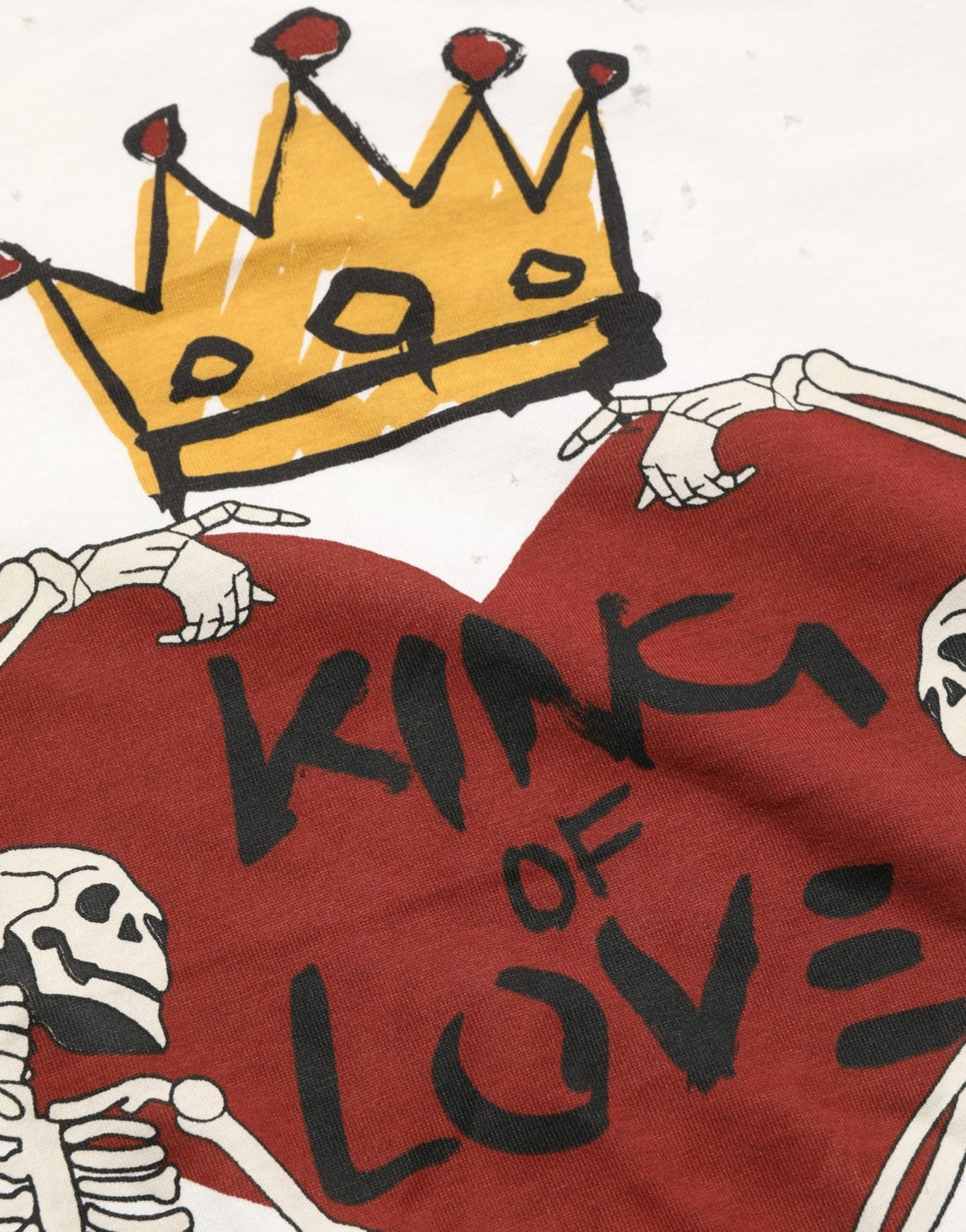 Dolce & Gabbana White King Of Love Print Cotton Men Jersey T-shirt - RIMODA