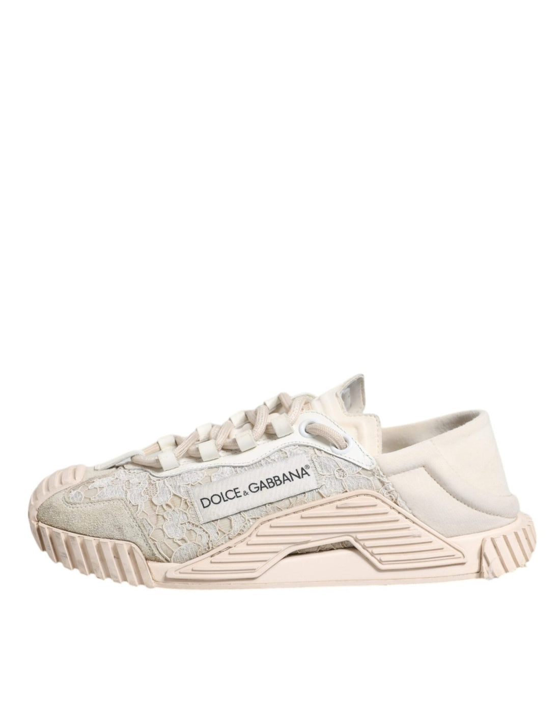 Dolce & Gabbana White Lace NS1 Low Top Sneaker Sports Shoes - RIMODA