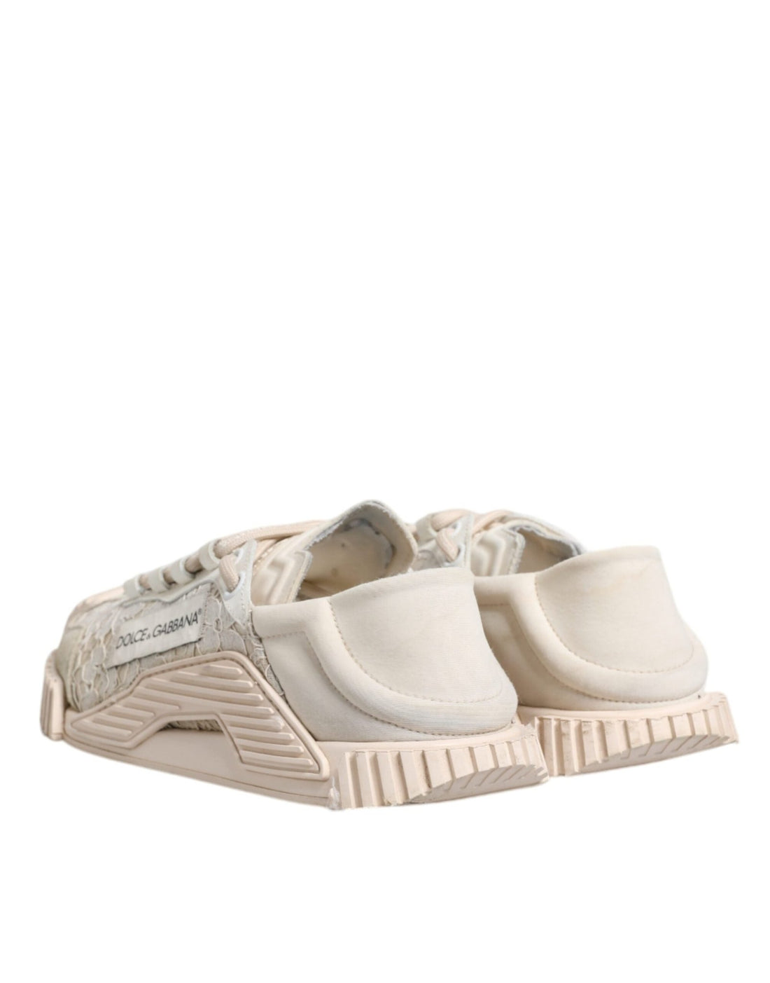 Dolce & Gabbana White Lace NS1 Low Top Sneaker Sports Shoes - RIMODA
