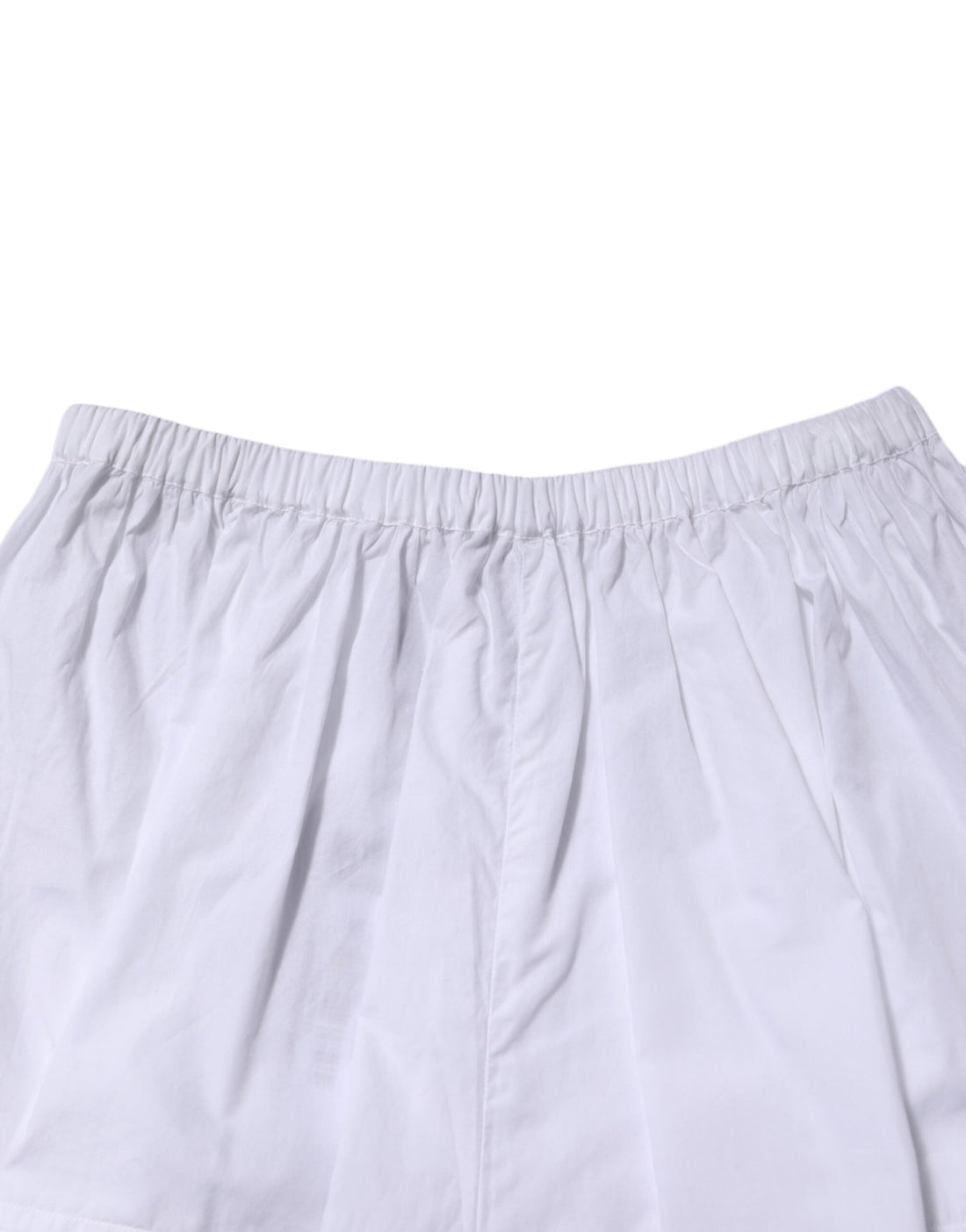 Dolce & Gabbana White Lace Paneled Cotton High Waisted Shorts - RIMODA