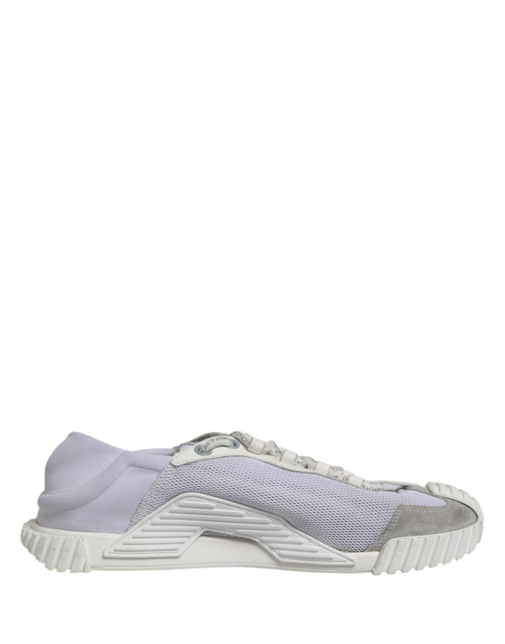 Dolce & Gabbana White Lace Up Low Top NS1 Sneakers Men Shoes - RIMODA