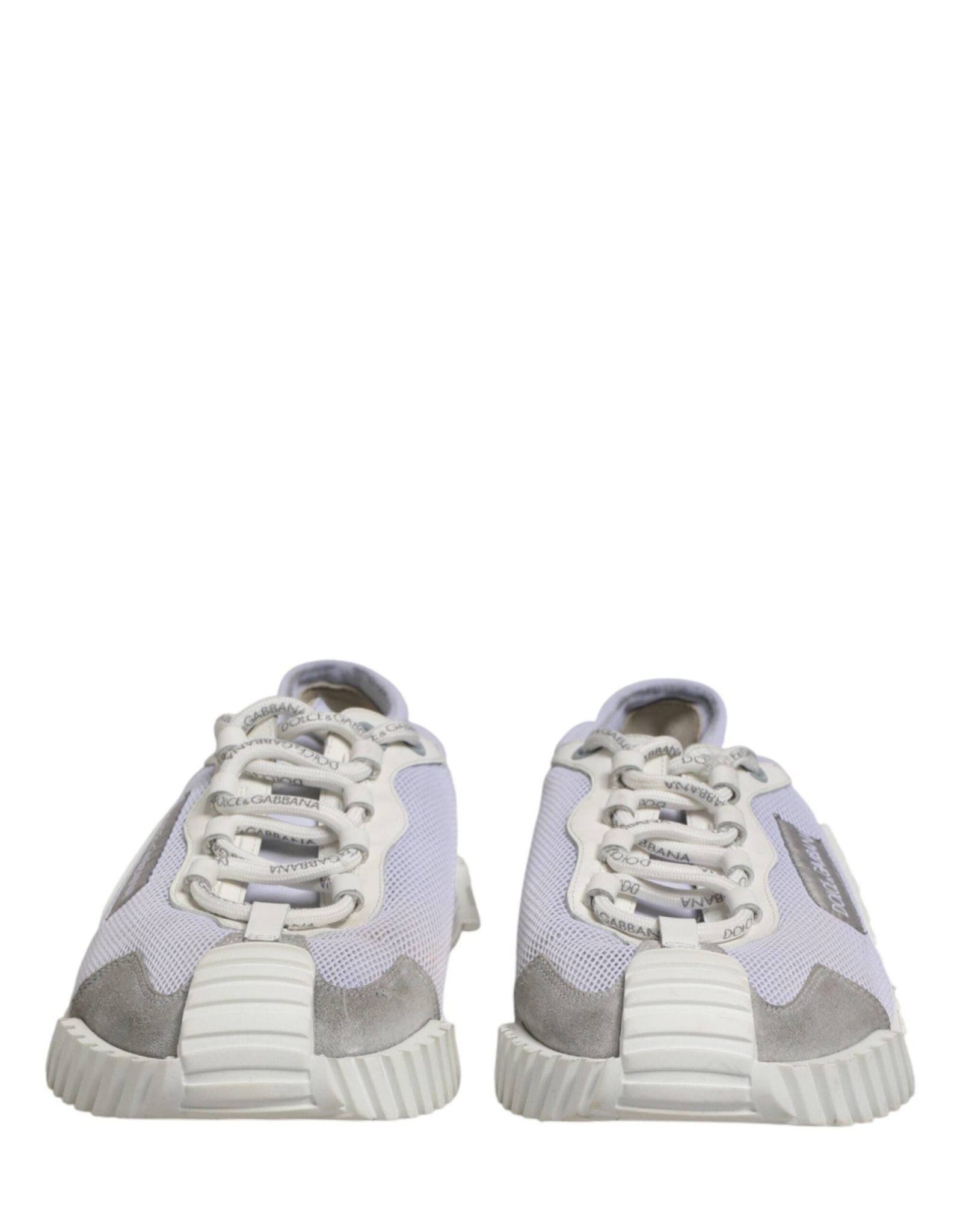 Dolce & Gabbana White Lace Up Low Top NS1 Sneakers Men Shoes - RIMODA