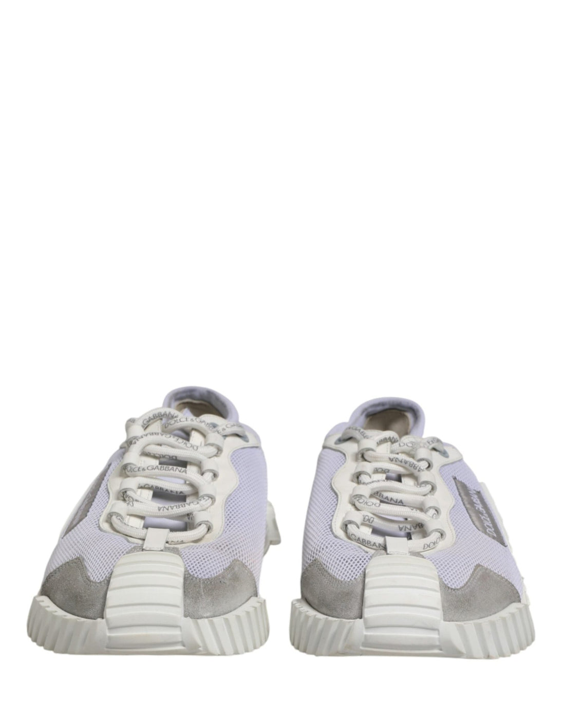Dolce & Gabbana White Lace Up Low Top NS1 Sneakers Men Shoes - RIMODA