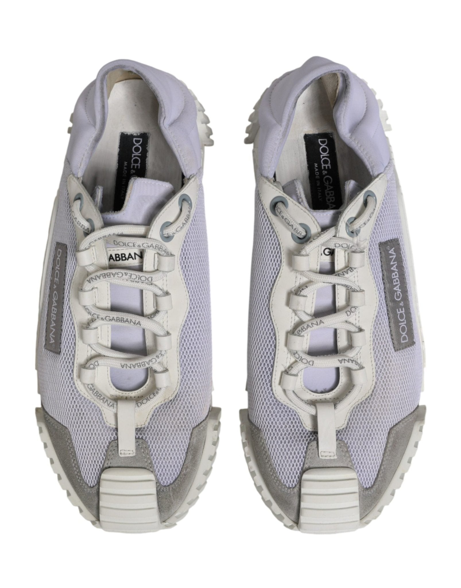 Dolce & Gabbana White Lace Up Low Top NS1 Sneakers Men Shoes - RIMODA