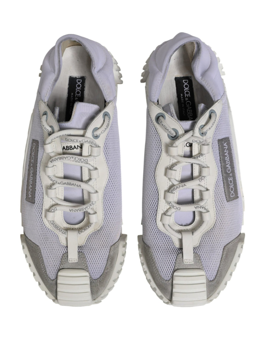 Dolce & Gabbana White Lace Up Low Top NS1 Sneakers Men Shoes - RIMODA