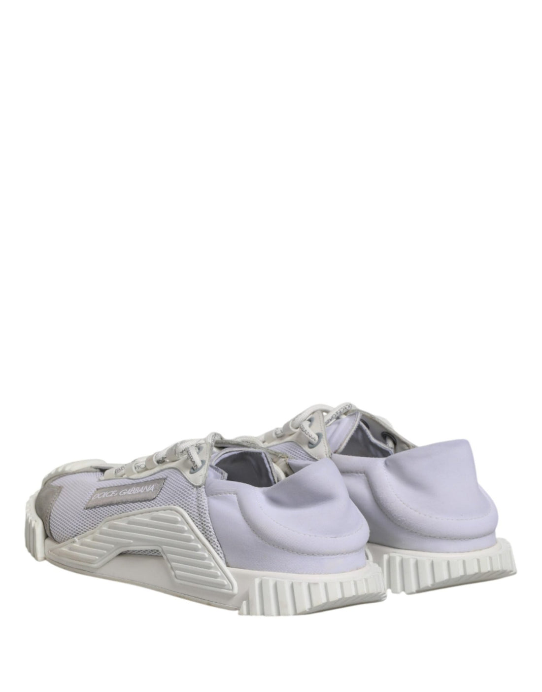 Dolce & Gabbana White Lace Up Low Top NS1 Sneakers Men Shoes - RIMODA