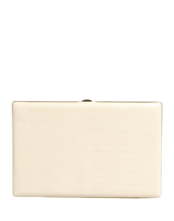 Dolce & Gabbana White Lambskin Leather Clutch Evening Women Purse Bag - RIMODA