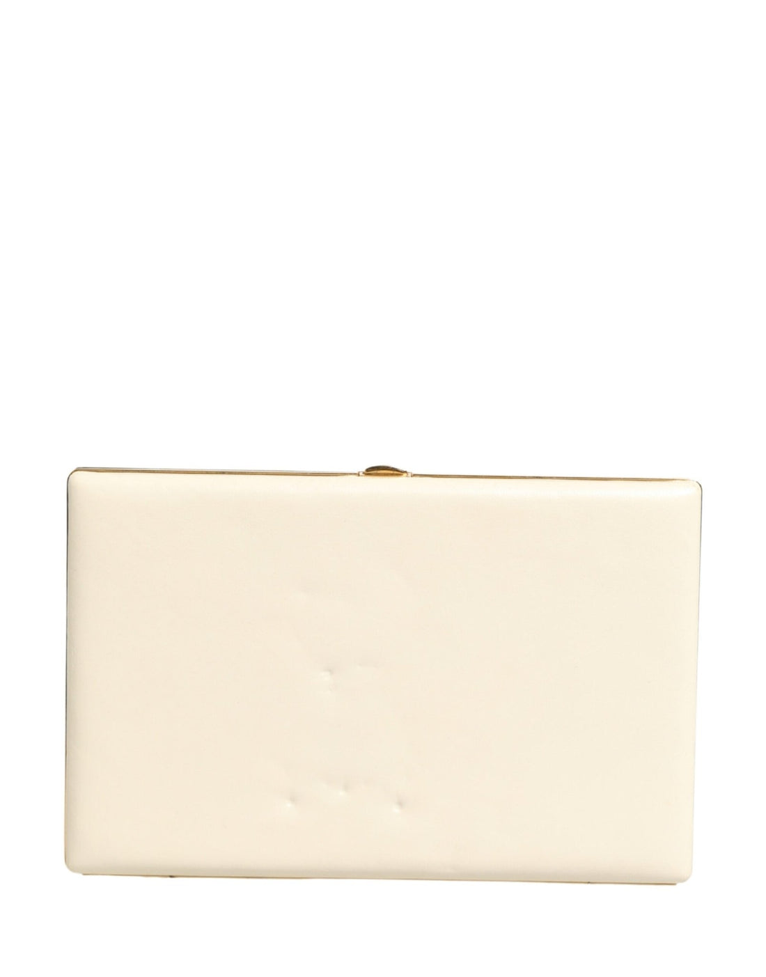 Dolce & Gabbana White Lambskin Leather Clutch Evening Women Purse Bag - RIMODA