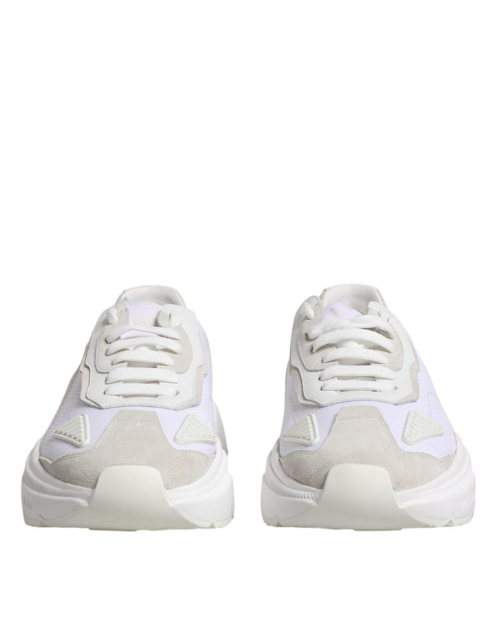 Dolce & Gabbana White Leather Daymaster Low Top Sneaker Shoes - RIMODA