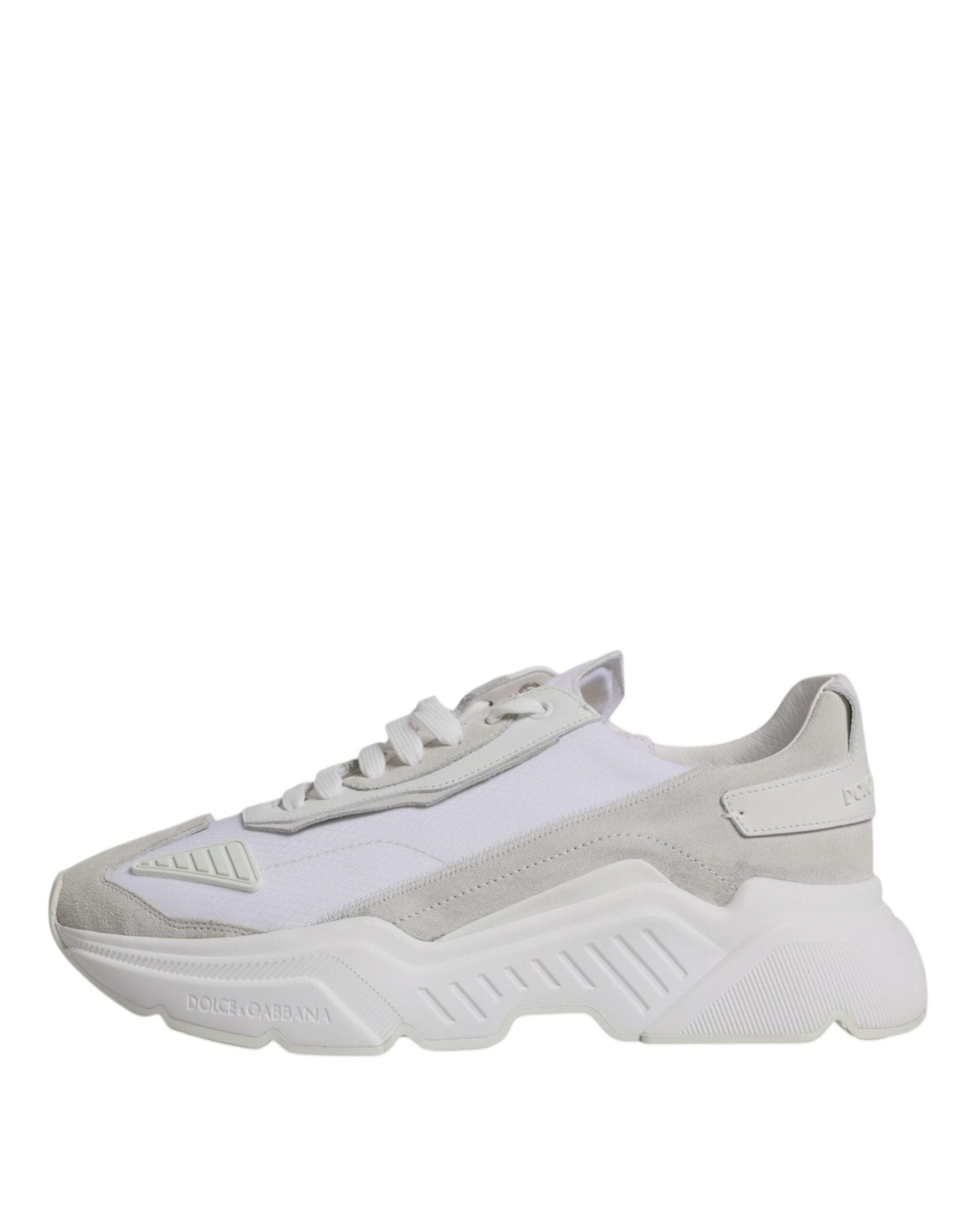 Dolce & Gabbana White Leather Daymaster Low Top Sneaker Shoes - RIMODA