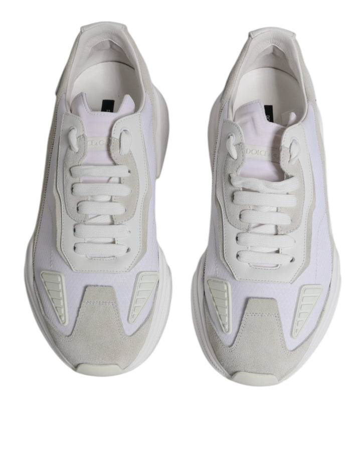 Dolce & Gabbana White Leather Daymaster Low Top Sneaker Shoes - RIMODA