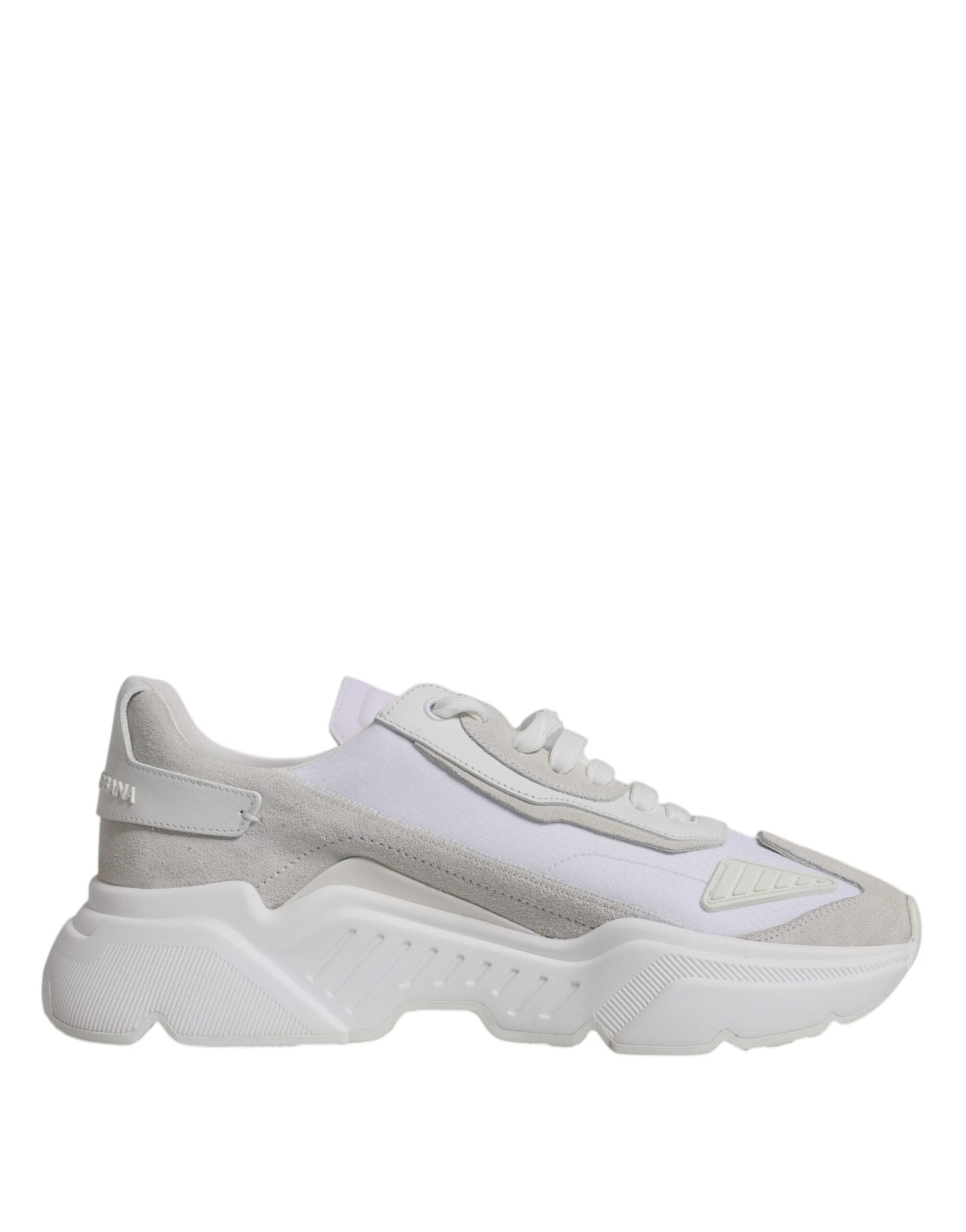 Dolce & Gabbana White Leather Daymaster Low Top Sneaker Shoes - RIMODA
