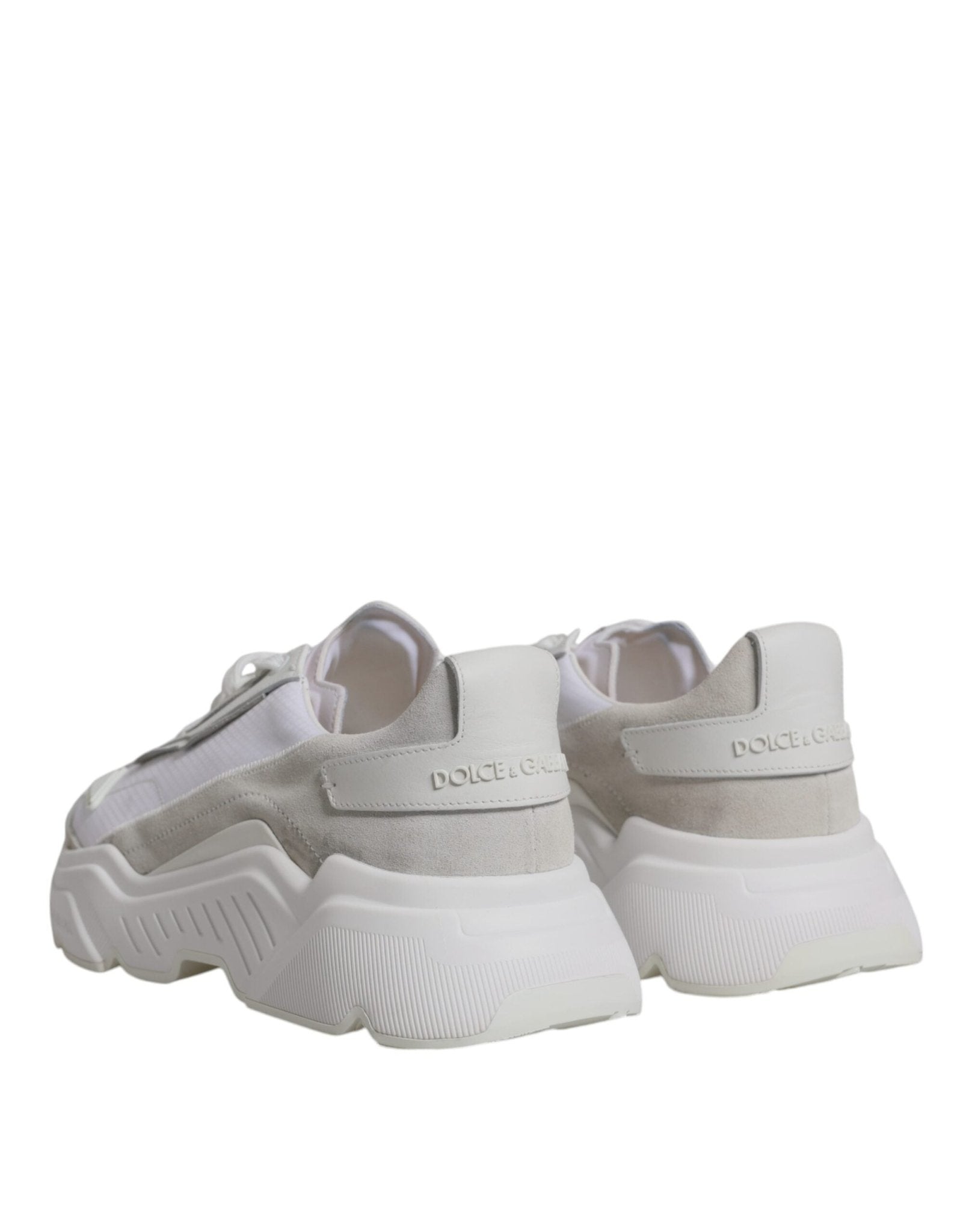Dolce & Gabbana White Leather Daymaster Low Top Sneaker Shoes - RIMODA
